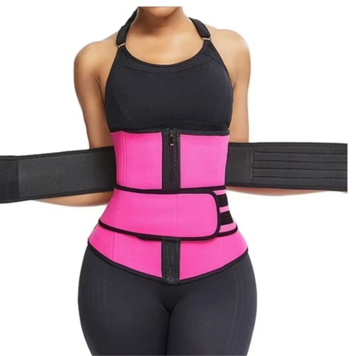 Combo Postparto Completo – Cinta Rosa Neon + Massageador + Mymi Wonder Patch